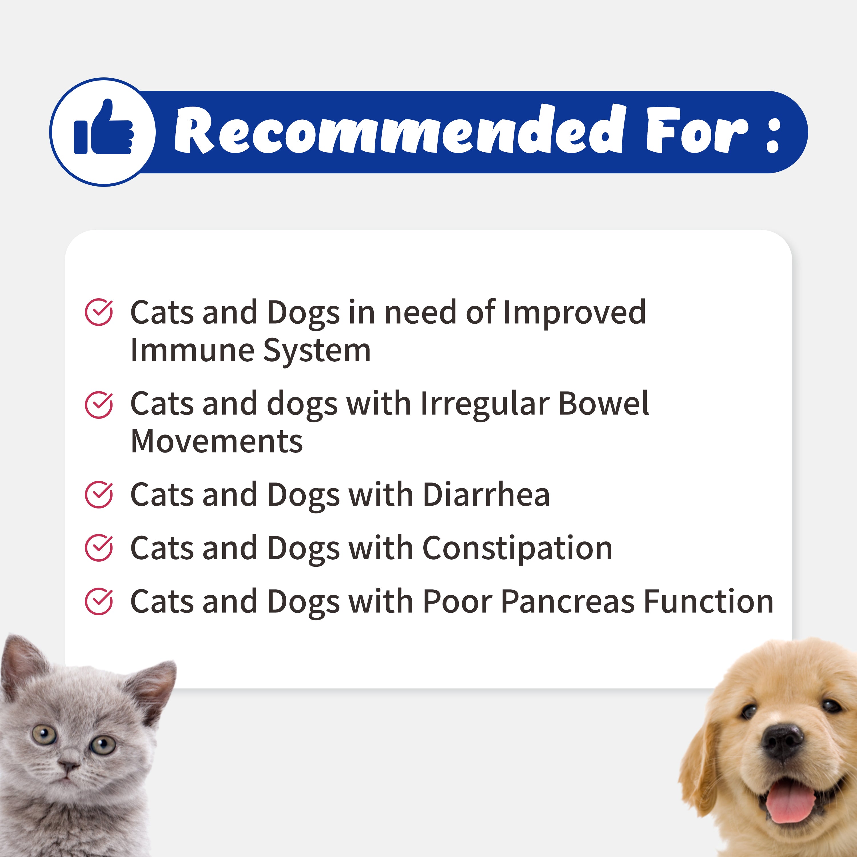 Improving Diarrhea, Constipation and Stool Odor for Cats and Dogs (120g)