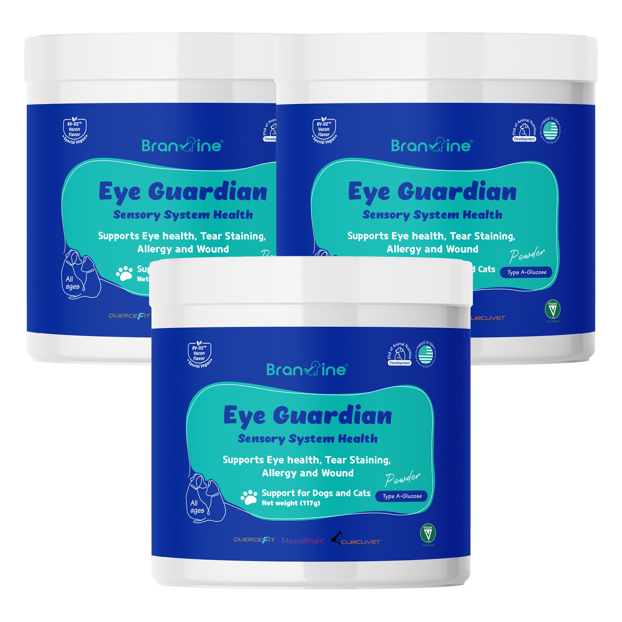 Eye Guardian - Supports Eyes, Tear Staining for Cats and Dogs of Normal Weight (117g)