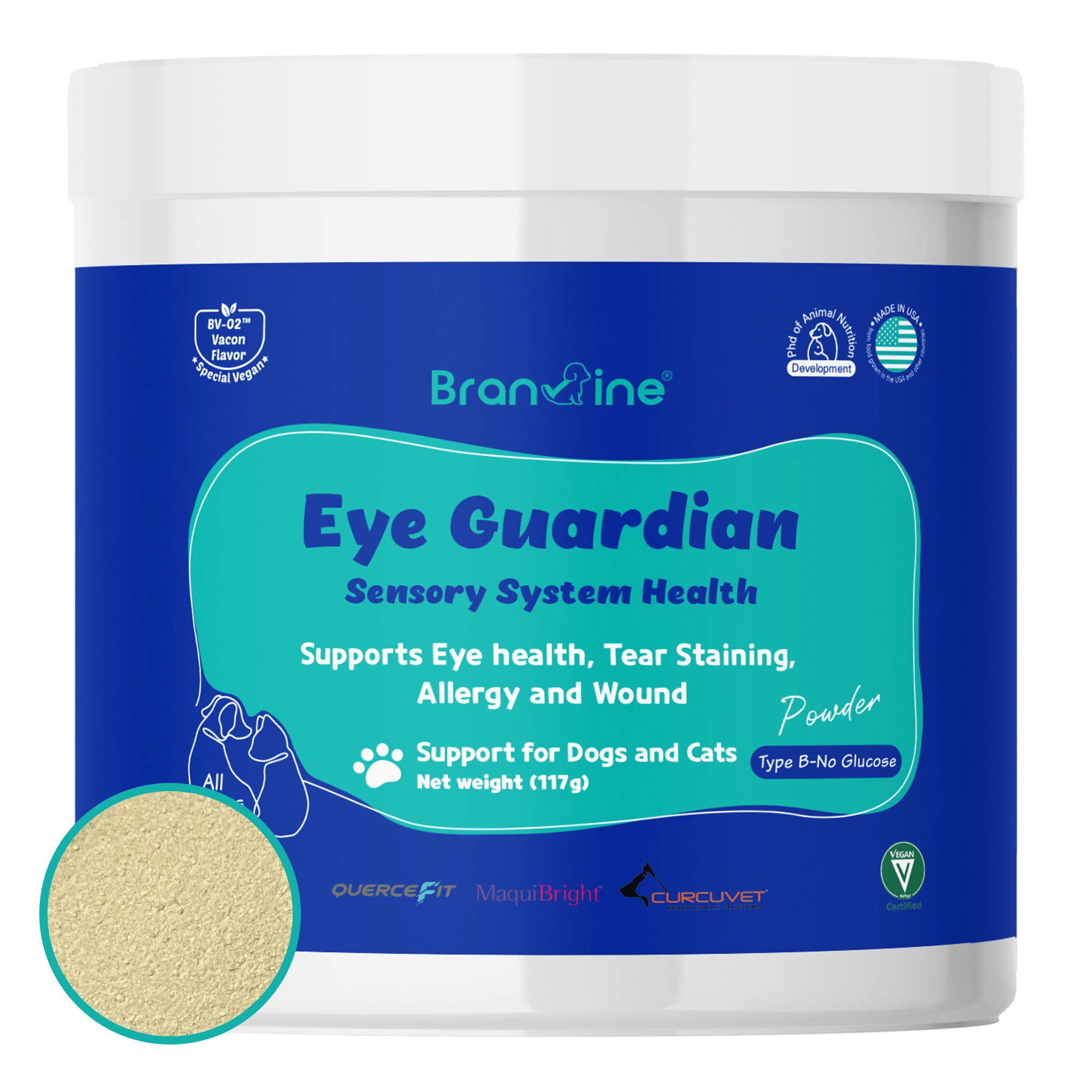 Eye Guardian - Supports Eyes, Tear Staining for Cats and Dogs of Over Weight (117g)