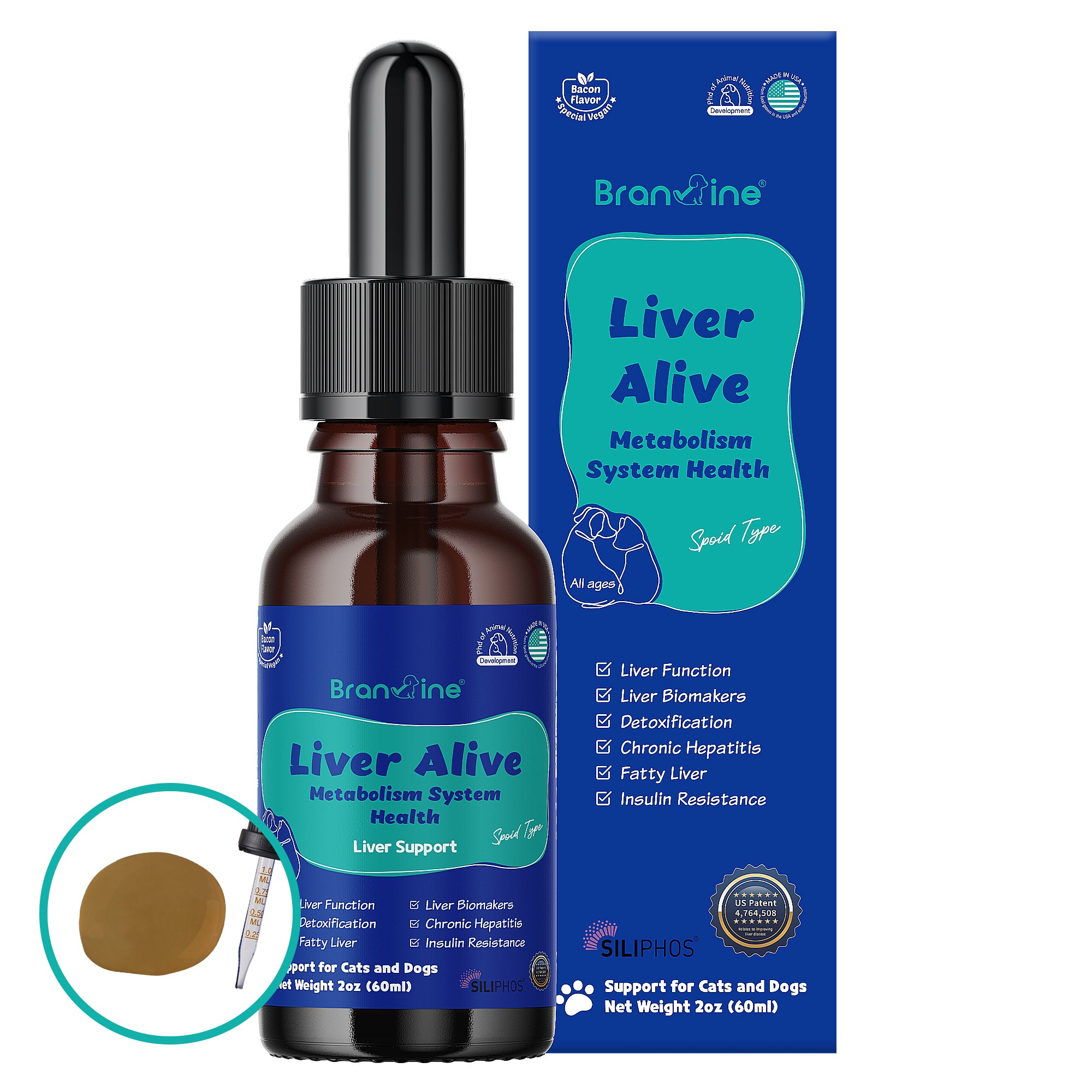 Liver Alive -  Supports Liver Function, Detox for Dogs and Cats (60ml)