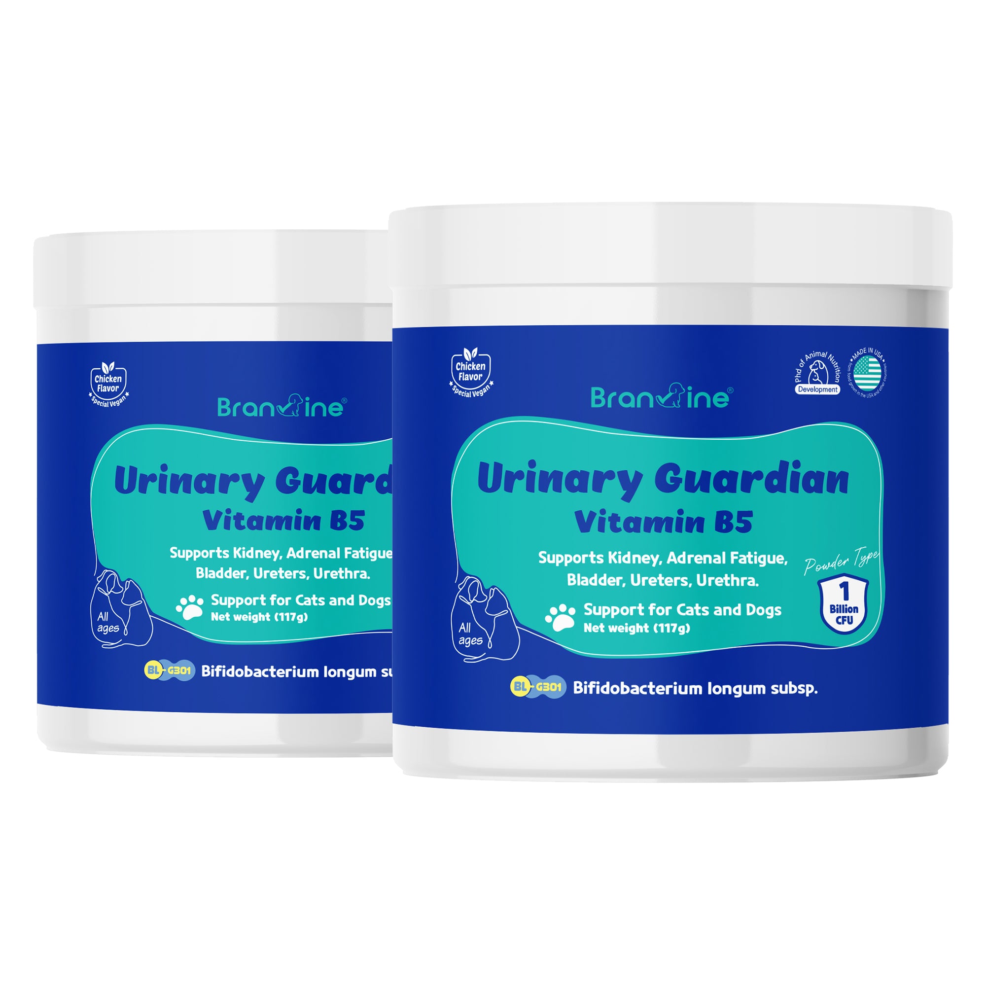 Urinary Guardian Vitamin B5 - Supports Kidney, Bladder, Addison for Cats and Dogs (117g)