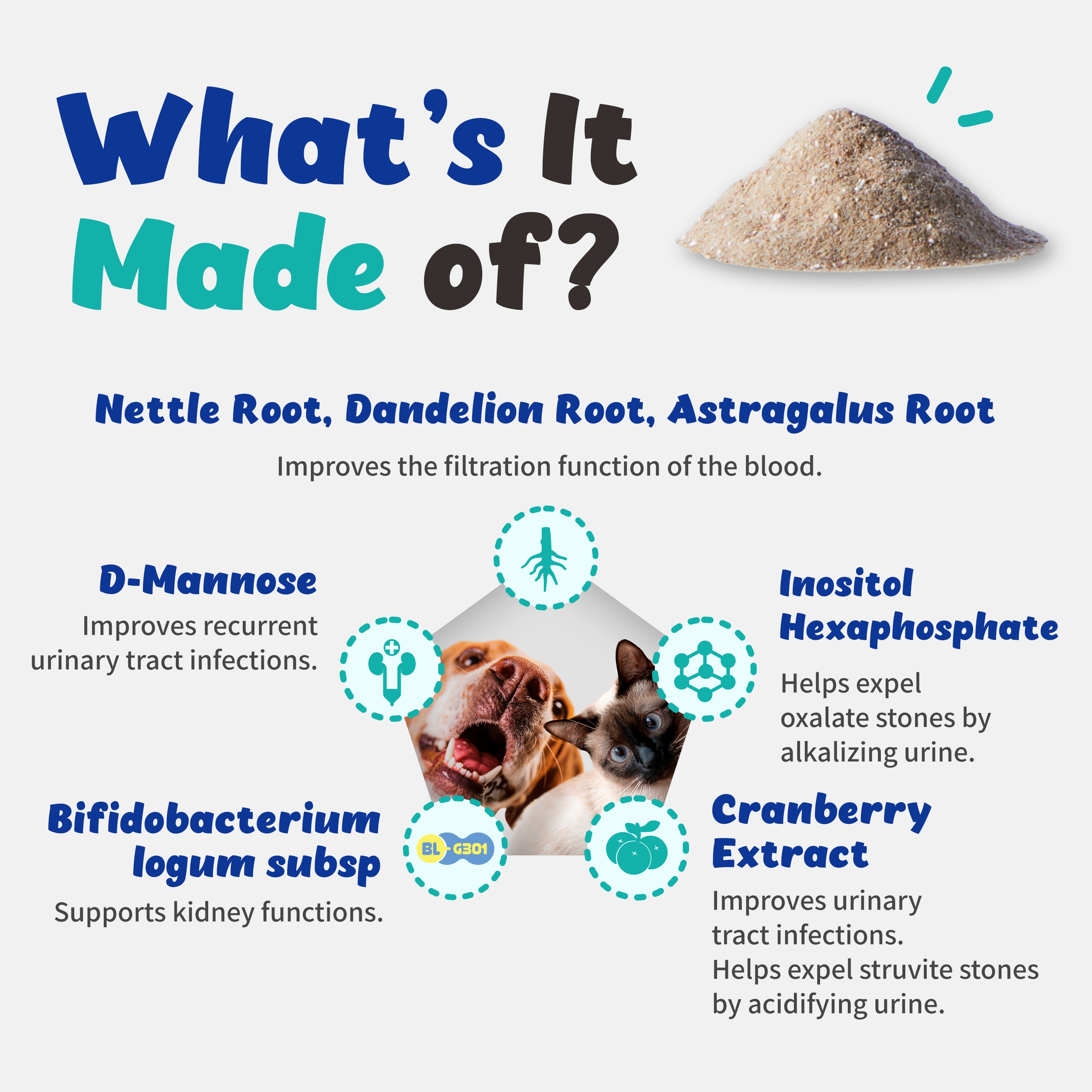 Urinary Guardian - Supports Kidney, Bladder for Cats and Dogs (6.5g)