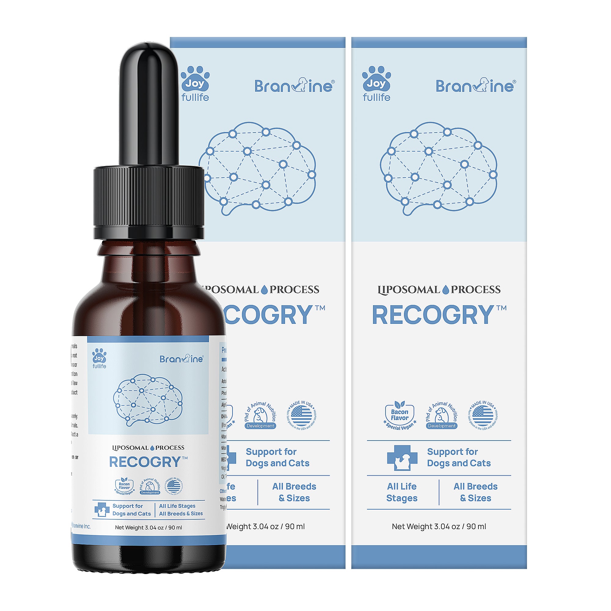 Recogry Cognitive Disorder and Brain Support for Cats and Dogs (90ml)