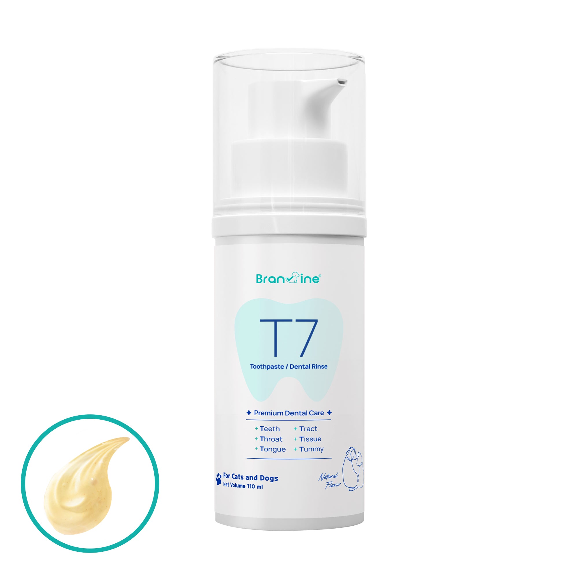 Dental-Tummy Toothpaste & Rinse for Cats and Dogs (110ml)