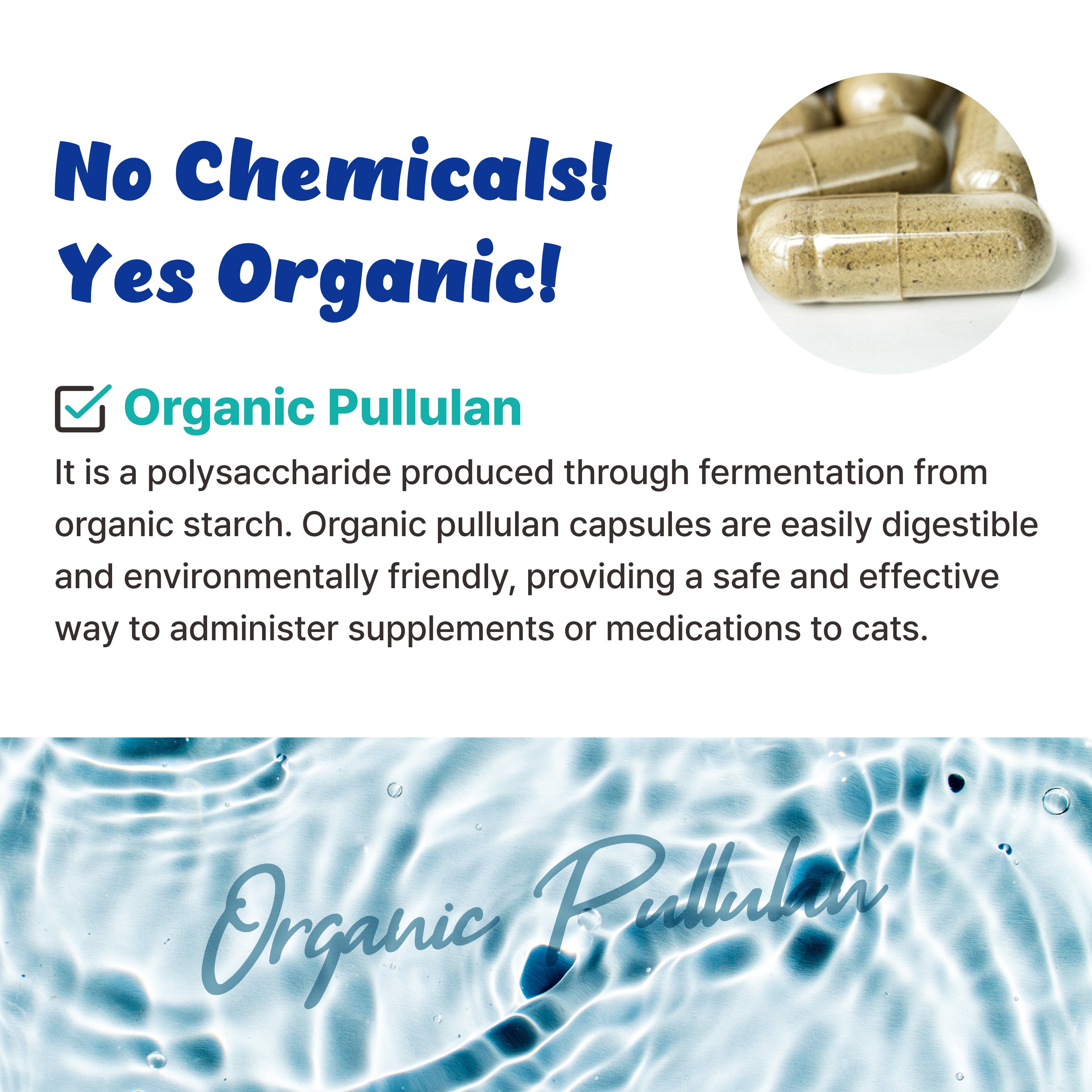 Organic Pullulan Empty 120 Capsules for Cats - Hides Medicine Taste & Scent