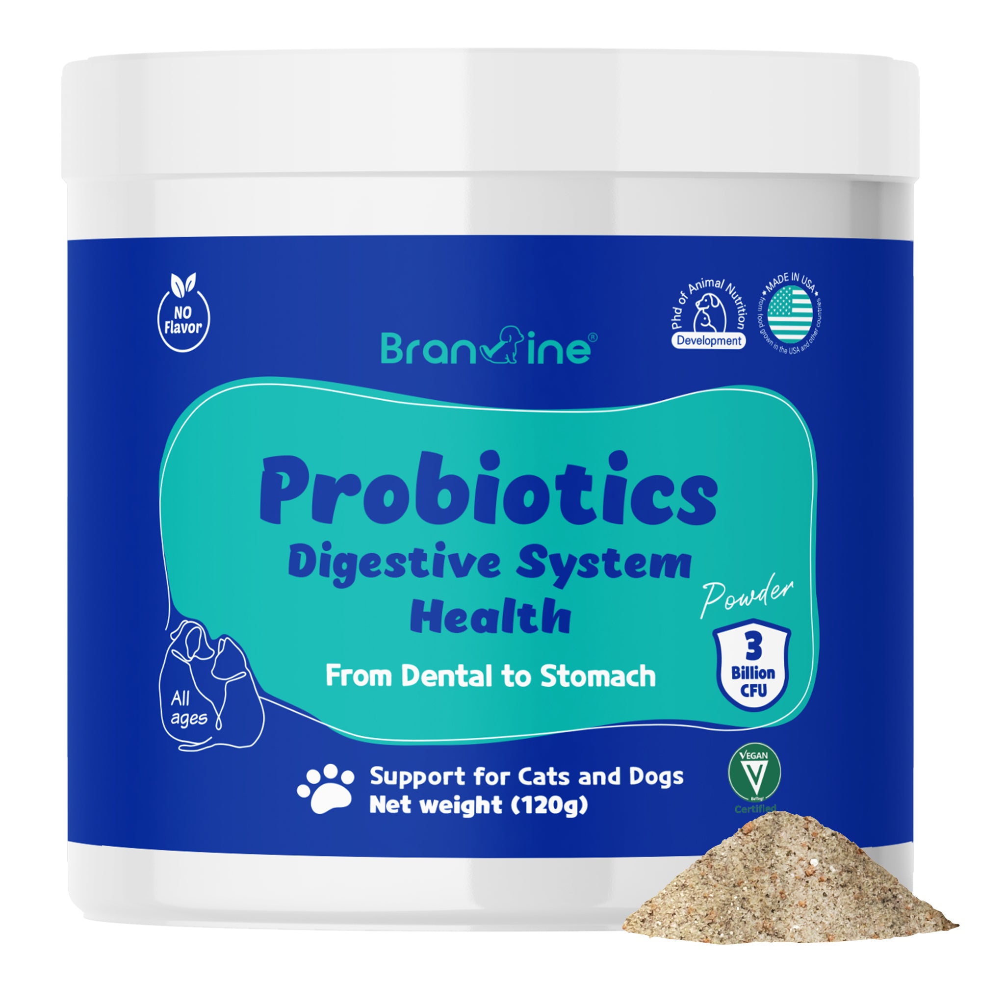 Dental-Tummy Probiotics for Cats and Dogs (120g)