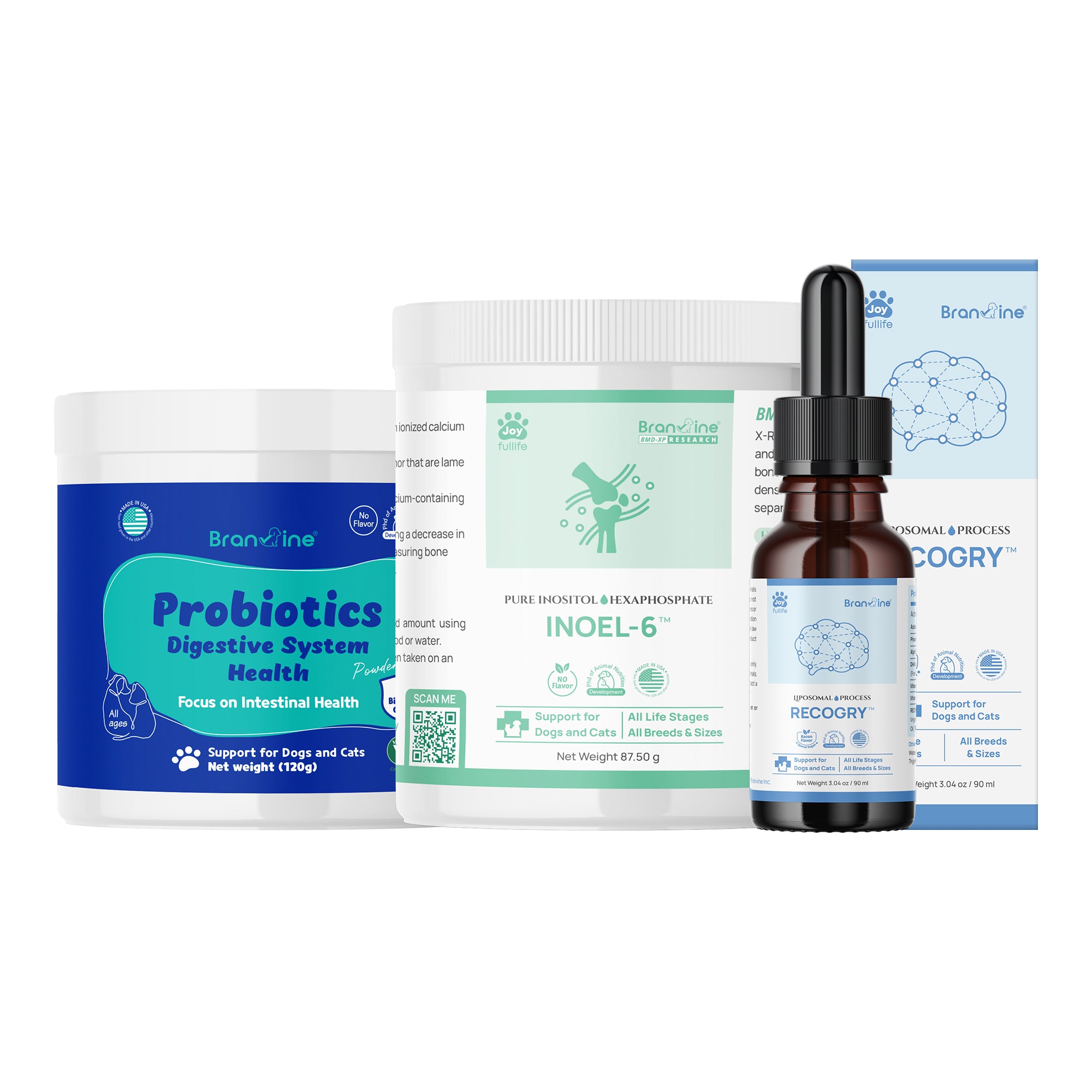 Cats and Dogs over 8 Years - Probiotics Powder + INOEL-6 + Recogry